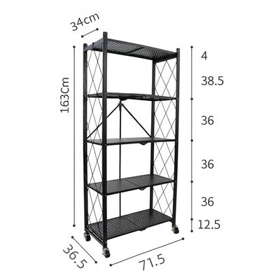 Imagen 2 del producto Repisa Estantería 5 Niveles Metalico Estanteplegable 90kg