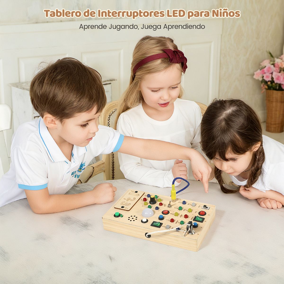 ZSPK - Tablero Busy Board LED con Interruptores Educación Montessori