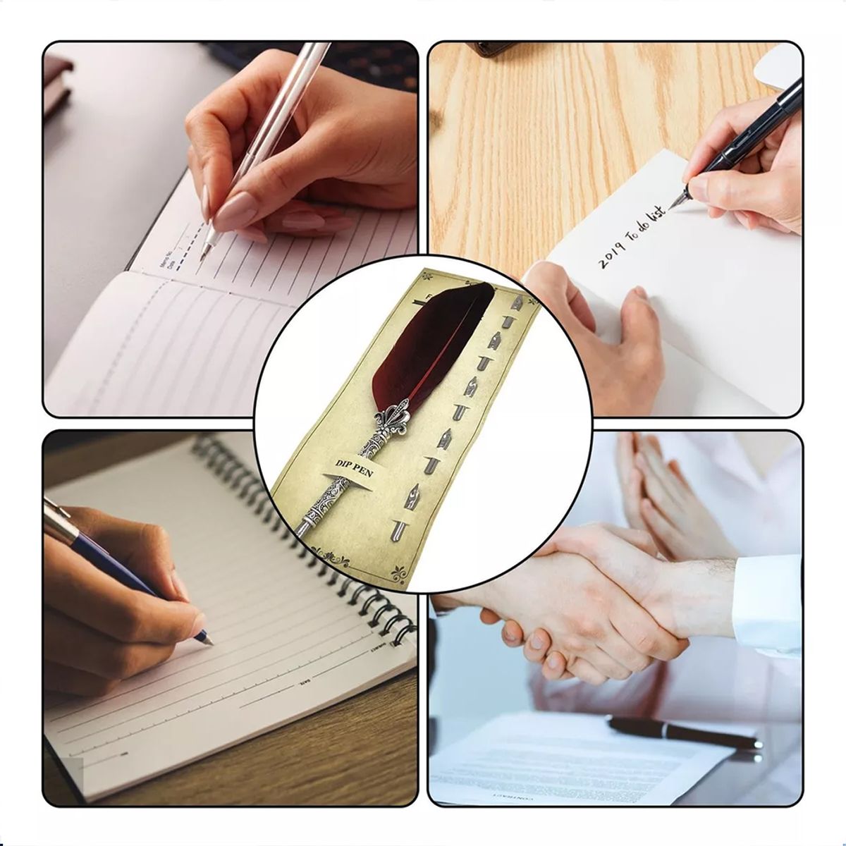 KINDA NICE - Pluma Estilográfica Clásica Estilo Antiguo Escribir Vintage