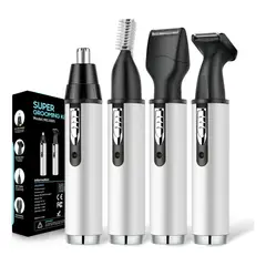 GENERICO - Cortapelos De Nariz Juego Del Recortadora Impermeable 4 En 1