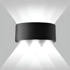 SUPERCENTER - Lámpara De Focos Exteriores 6 Luces Led Pared Luz Fría