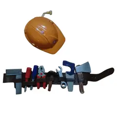 BIGBAMSPACE - Juguete Didáctico Herramientas Construcción Con Casco