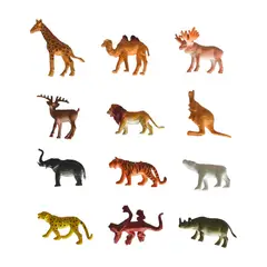 BIGBAMSPACE - Juguetes De Animales Selva 12 Figuras Ii S