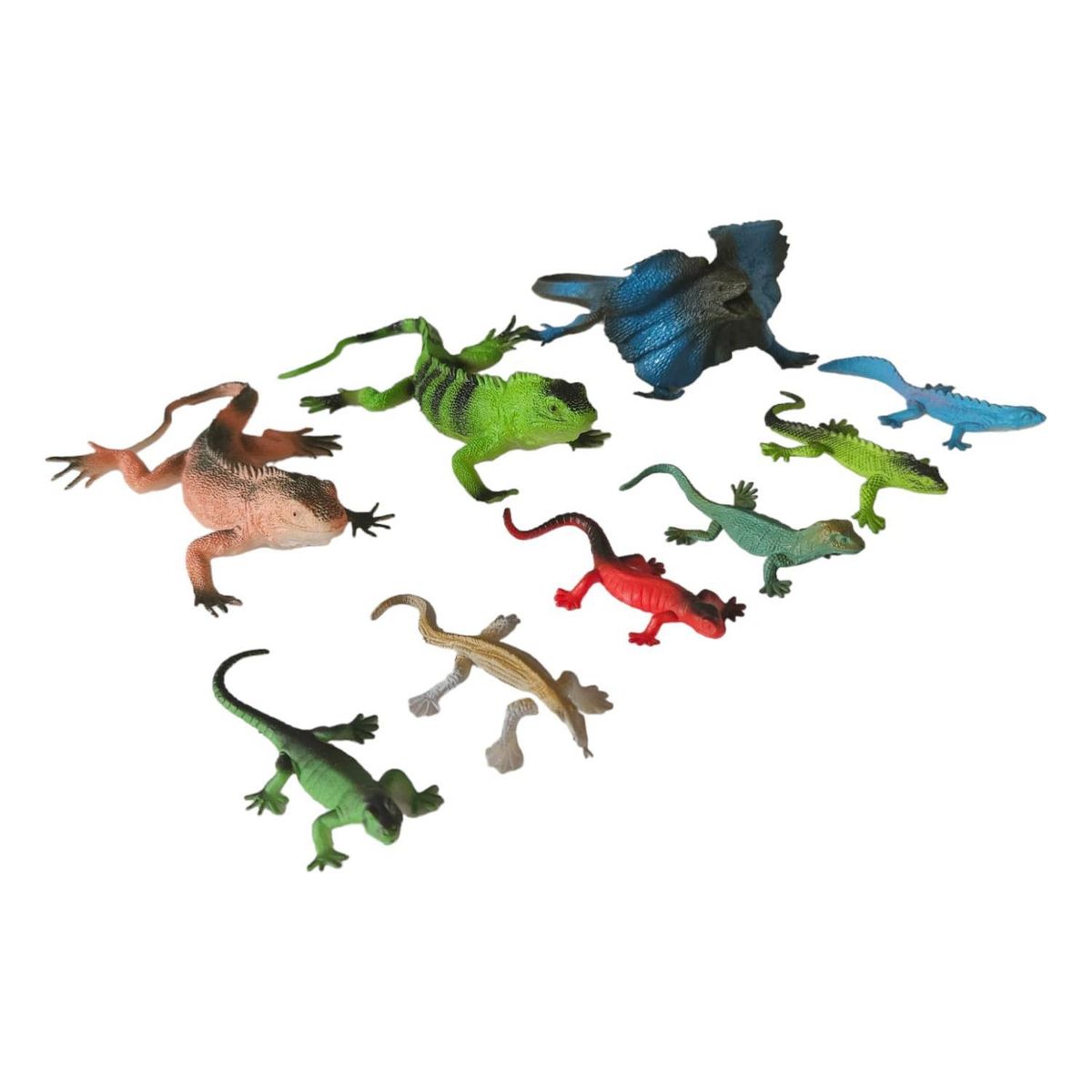 BIGBAMSPACE - Juguetes De Animales Lagartos 9 Figuras S & M