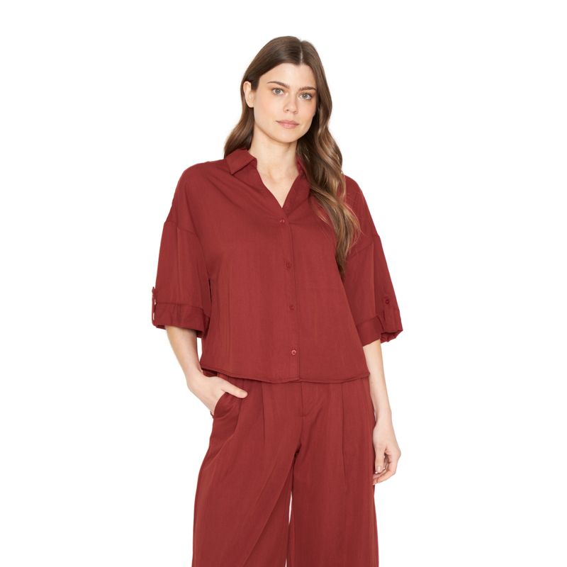 JACINTA TIENDA - Blusa Elena terracota Jacinta Tienda