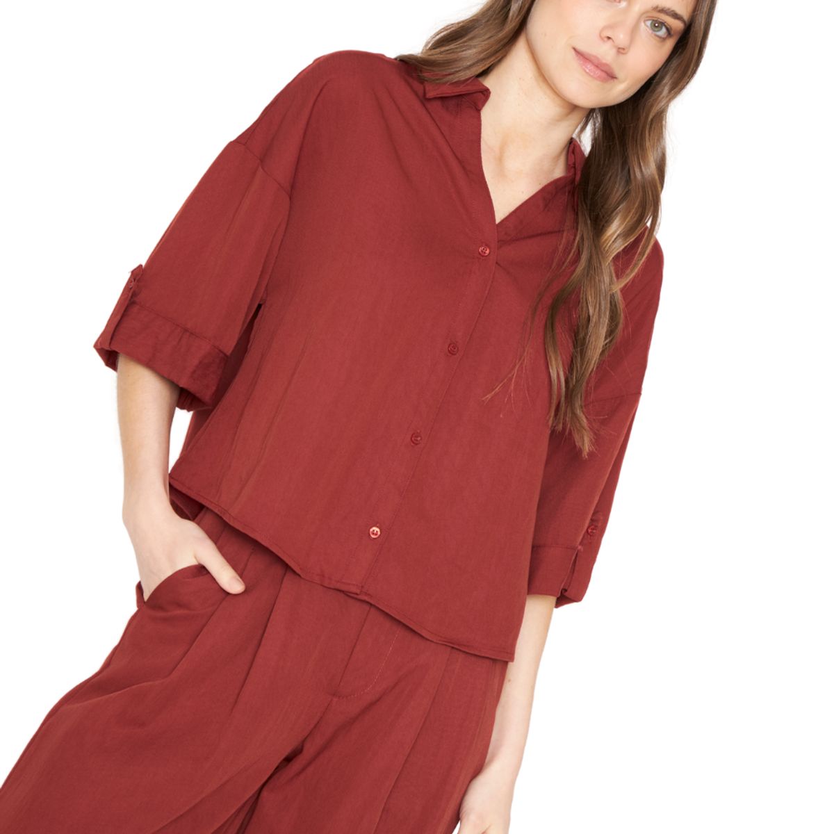 JACINTA TIENDA - Blusa Elena terracota Jacinta Tienda