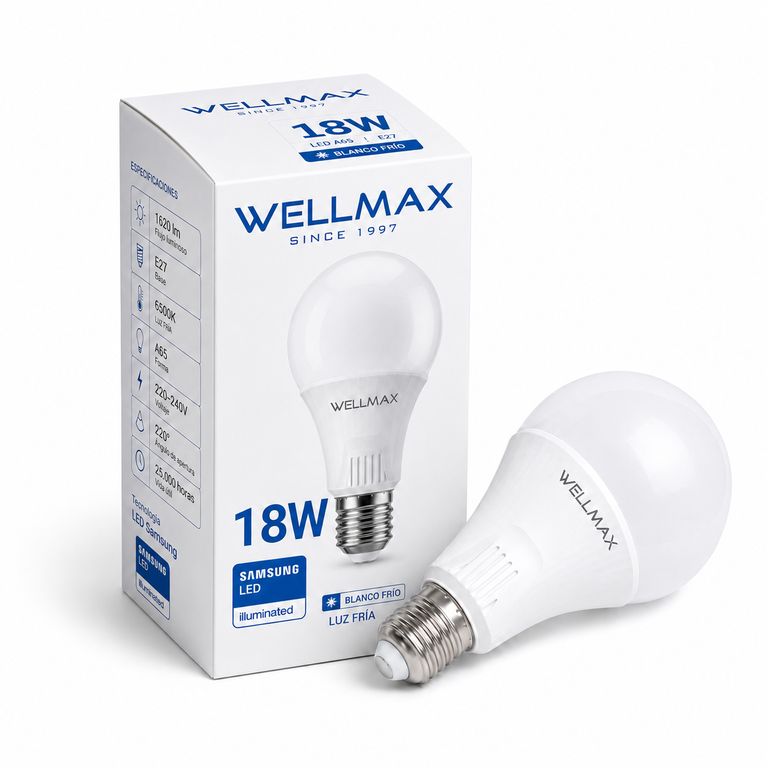 Ampolleta Led Samsung 18W HIGH POWER LUMENS LUZ FRIA