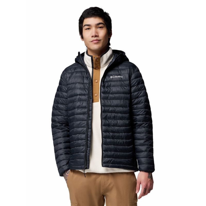 COLUMBIA - Parka Hombre Powder Pass Hooded Negro COLUMBIA