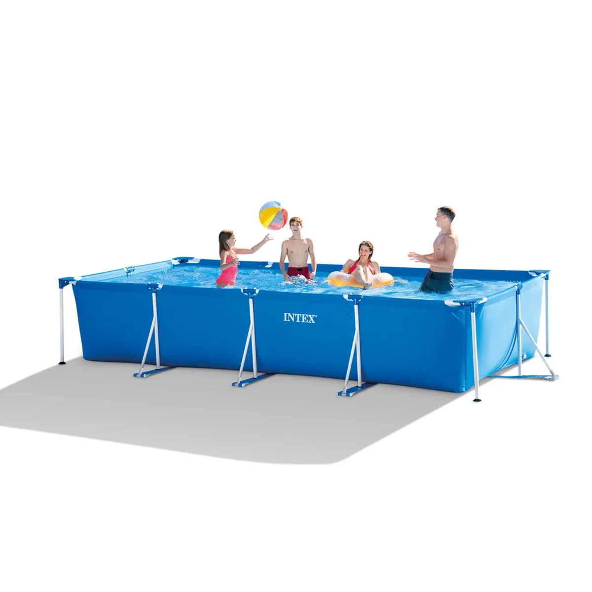 INTEX - Piscina Estructural INTEX Metal Frame, 4.50m x 2.20m x 84cm, 7127 L