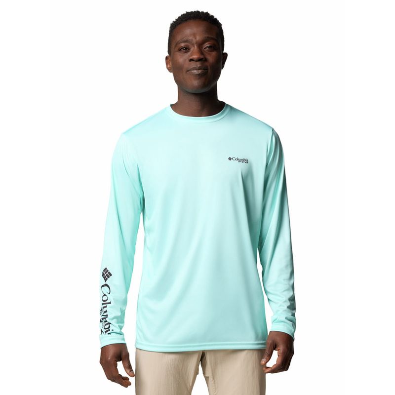 COLUMBIA Polera ML Hombre Terminal Tackle Pfg Celeste COLUMBIA - Main Image