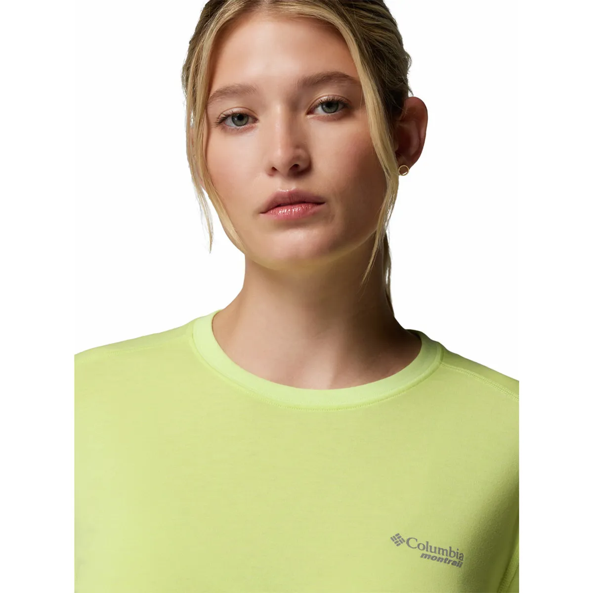 COLUMBIA - Polera M/C Mujer Endle Trail Running Amarillo COLUMBIA