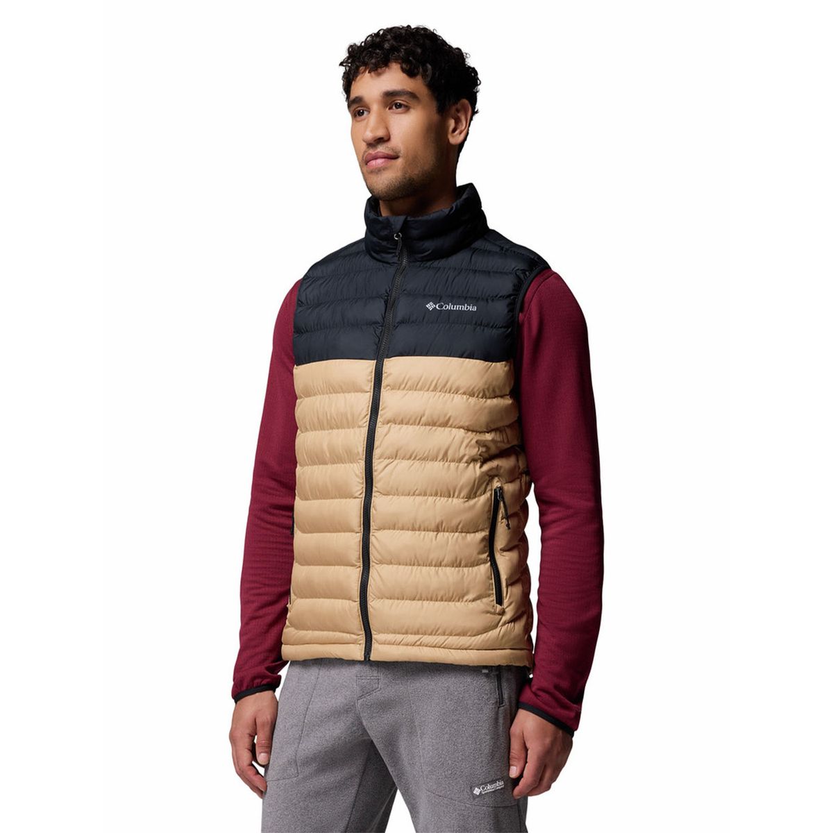 COLUMBIA - Parka Sin Mangas Hombre Powder Lite II Beige COLUMBIA