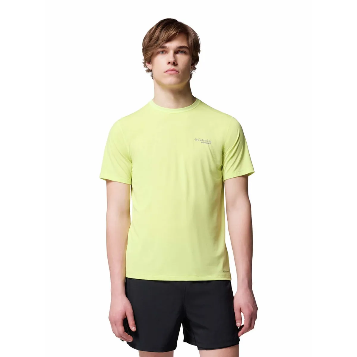 COLUMBIA - Polera M/C Hombre Endle Trail Running Amarillo COLUMBIA