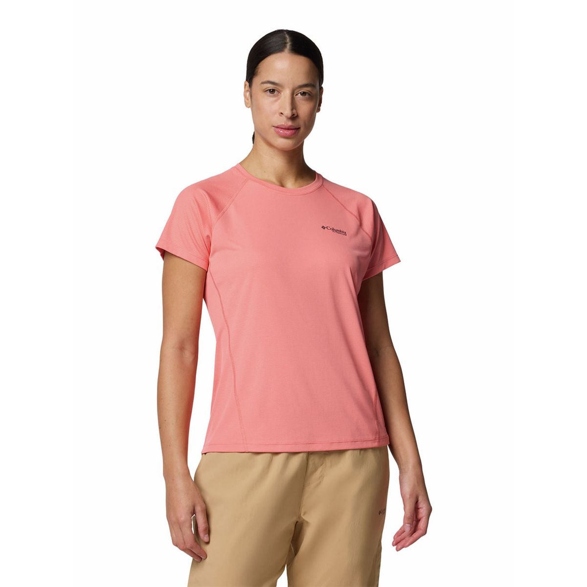 COLUMBIA - Polera M/C Mujer Cirque River Crew Rosado COLUMBIA
