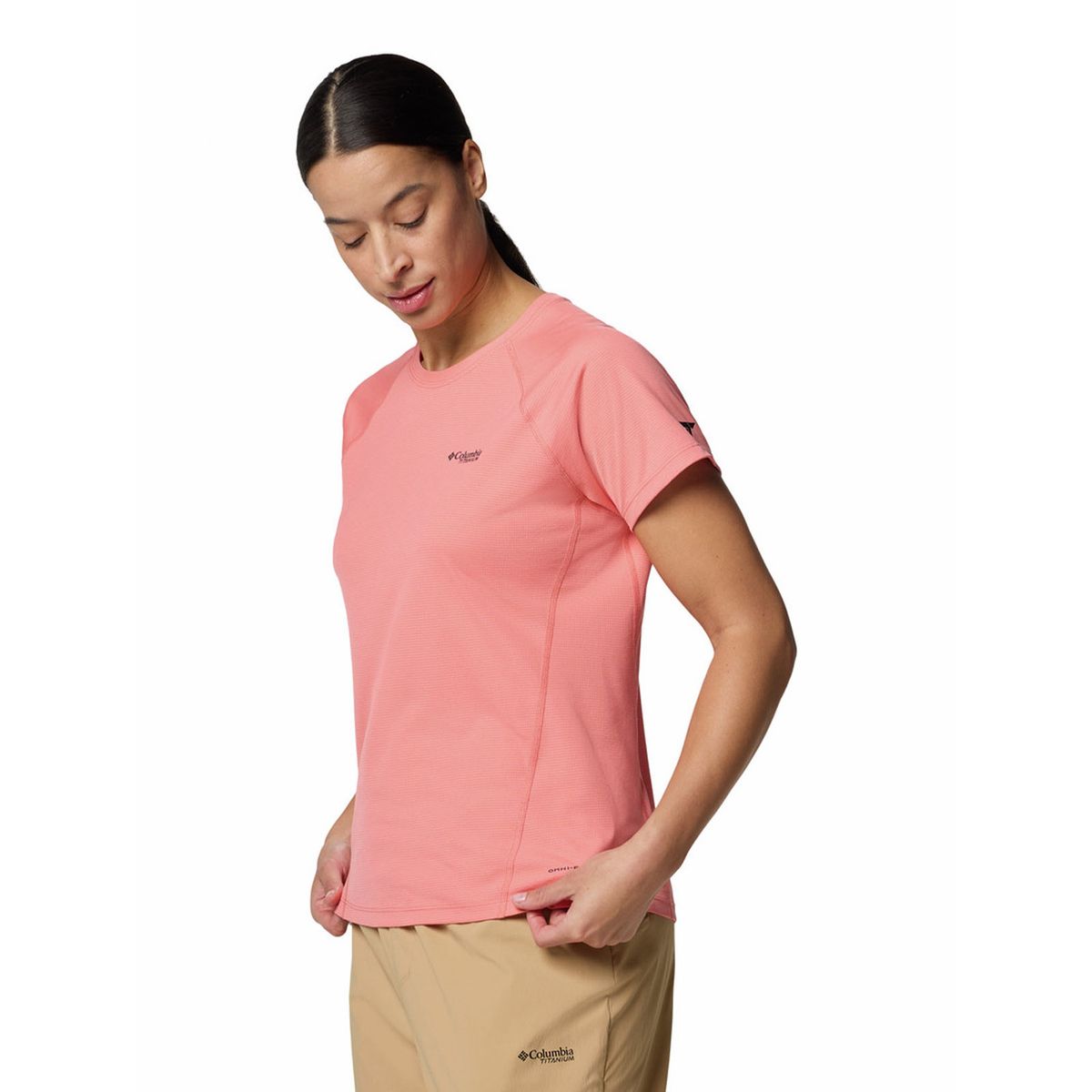COLUMBIA - Polera M/C Mujer Cirque River Crew Rosado COLUMBIA