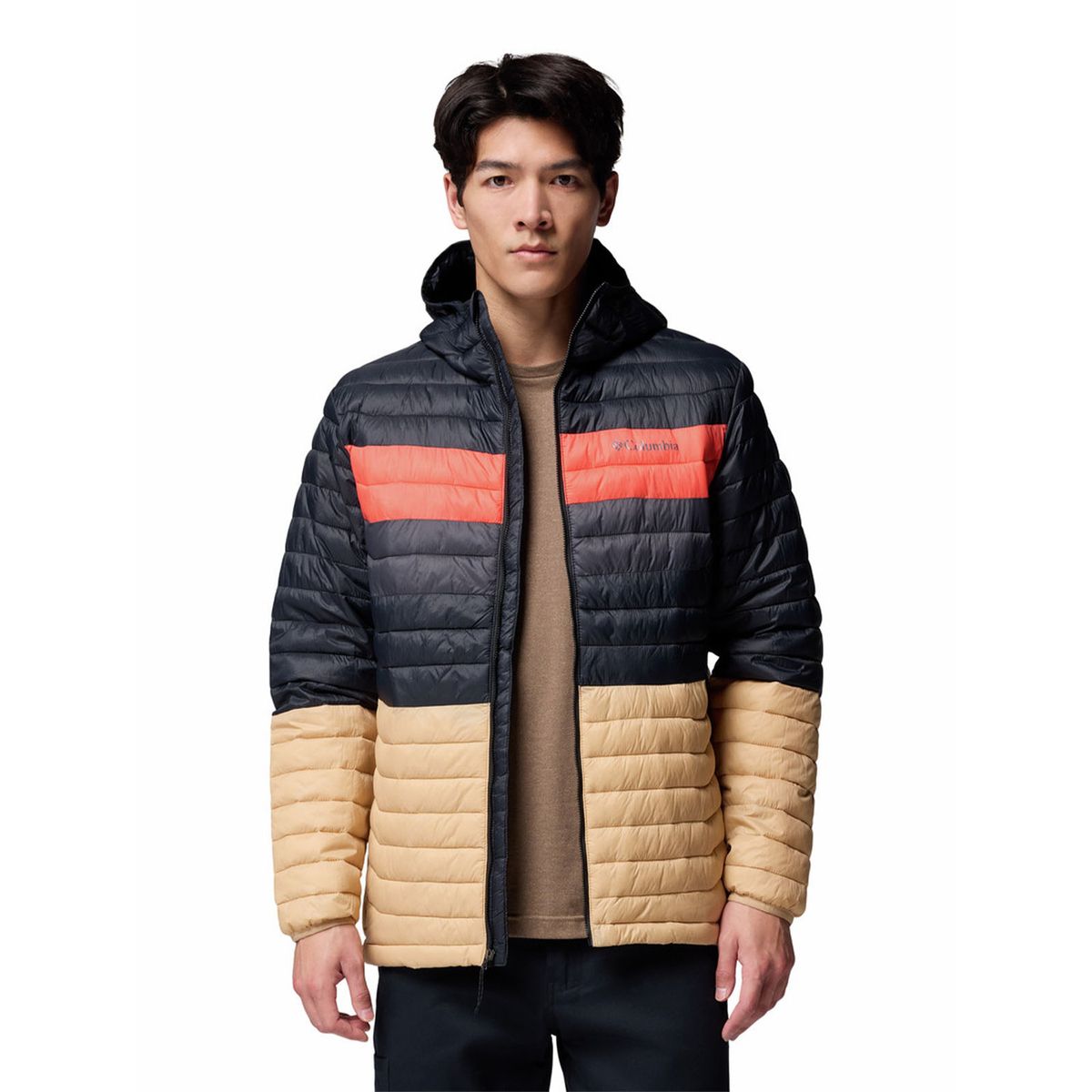 COLUMBIA - Parka Hombre Powder Pass Hooded Beige COLUMBIA