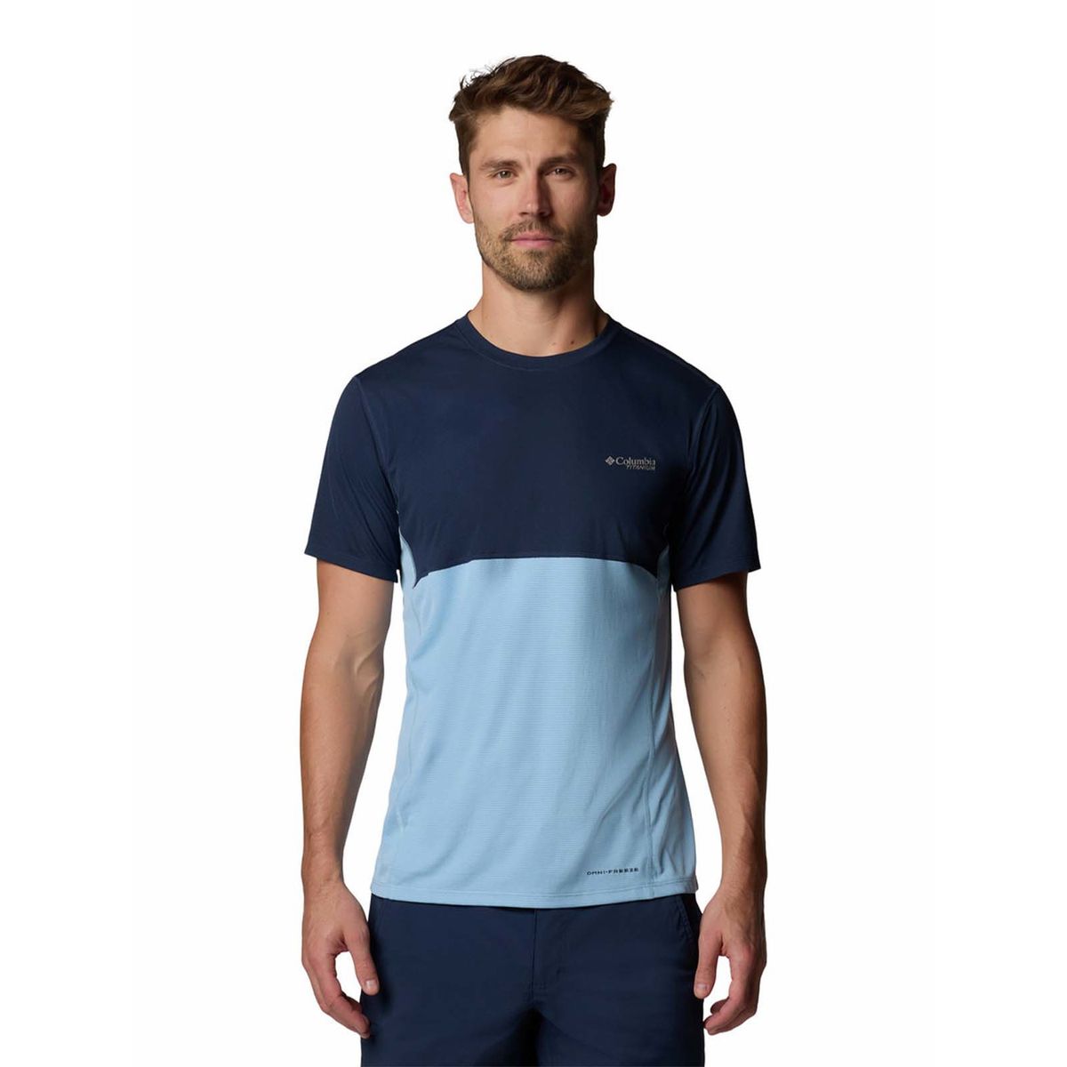 COLUMBIA - Polera M/C Hombre Cirque River Pro Azul COLUMBIA
