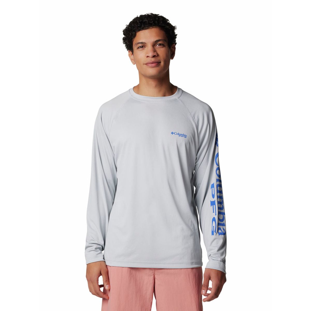 COLUMBIA - Polera Manga Larga Hombre Terminal Tackle Gris COLUMBIA