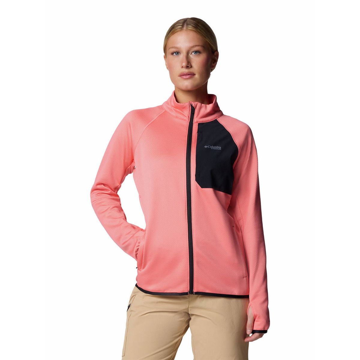 COLUMBIA - Polar Mujer Triple Canyon Grid Rosado COLUMBIA