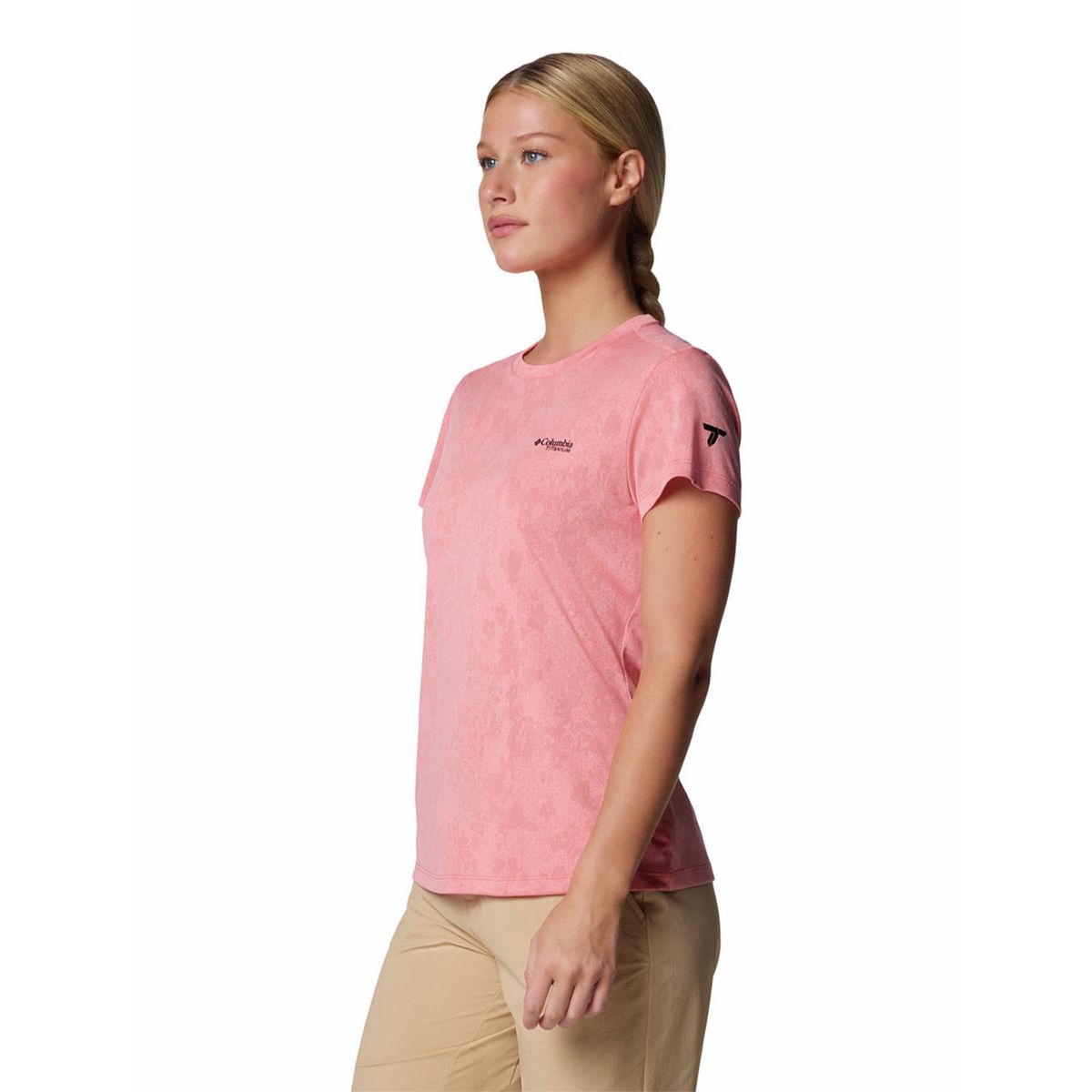 COLUMBIA - Polera M/C Mujer Bluebird Canyon Rosado COLUMBIA