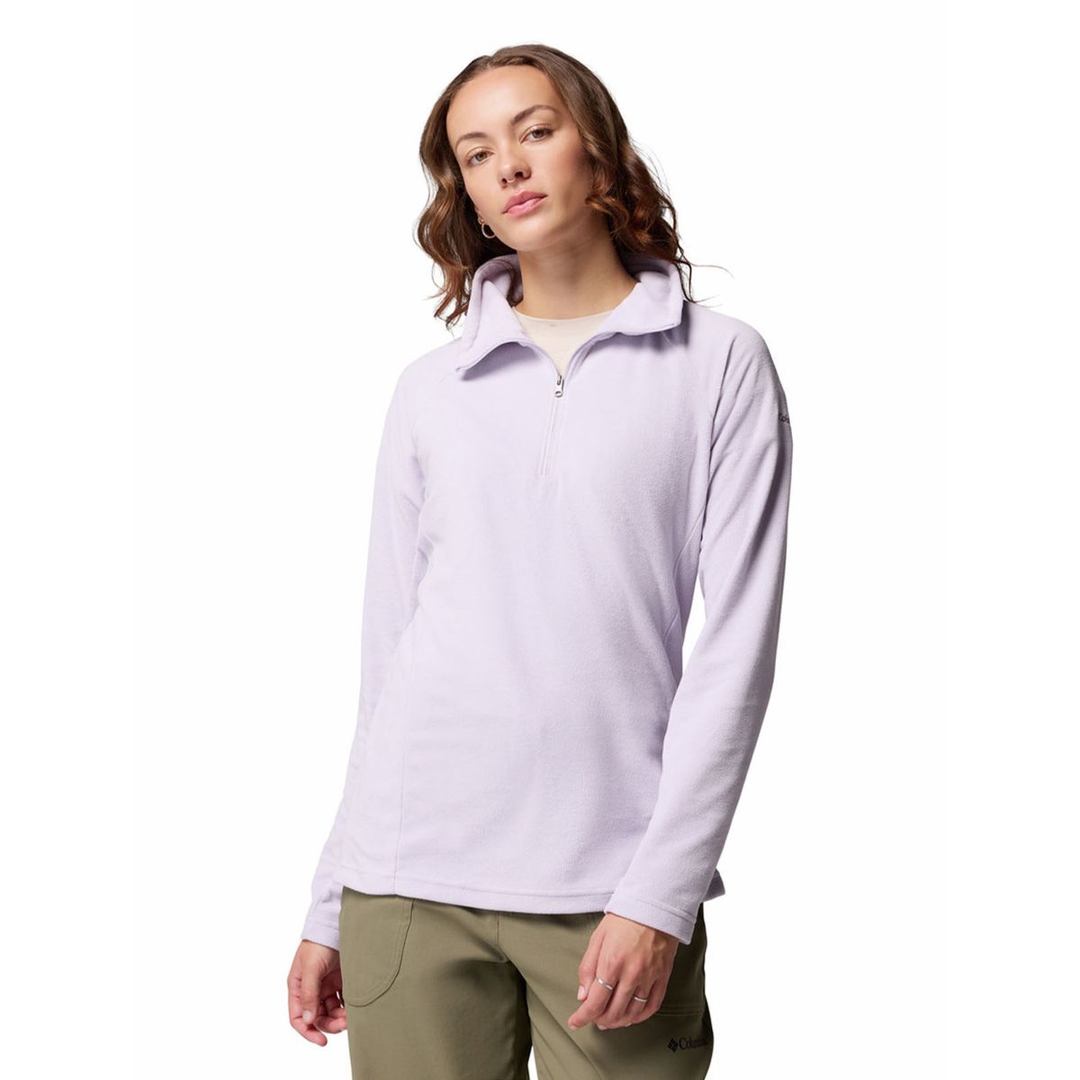 COLUMBIA - Polar Mujer Glacial IV Half Zip Morado COLUMBIA