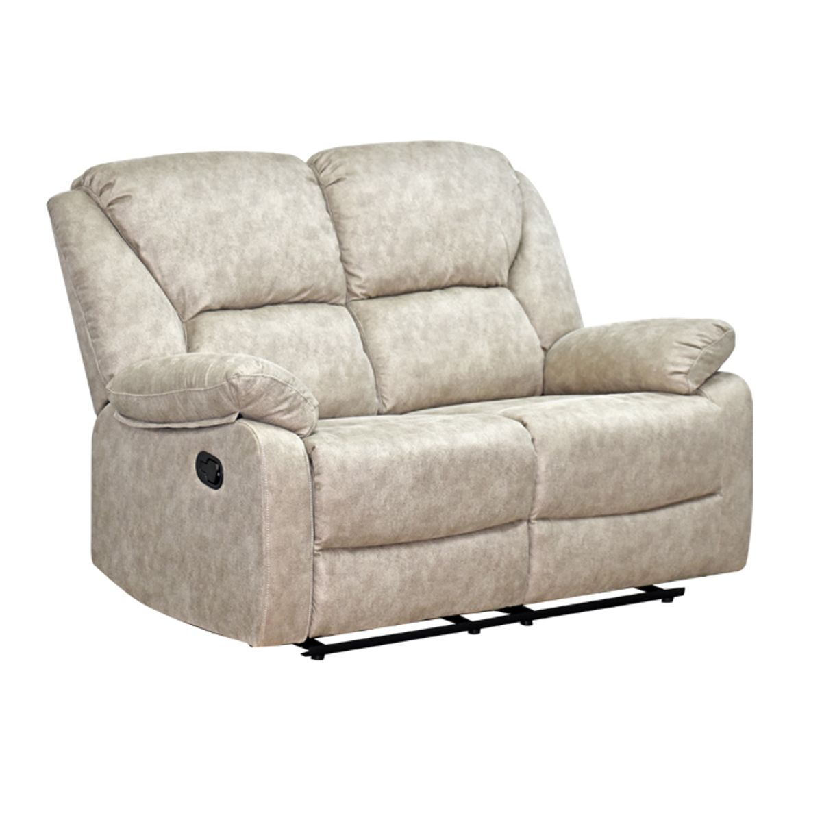 MSA MUEBLES SANTA ANA - Sofá Reclinable 2 Cuerpos Frankfurt Light Gray