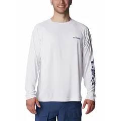 COLUMBIA - Polera M/L Hombre Terminal Tackle Blanco