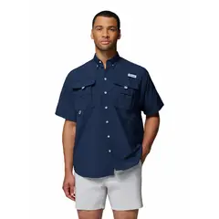 COLUMBIA - Camisa Manga Corta Hombre Bahama II Azul