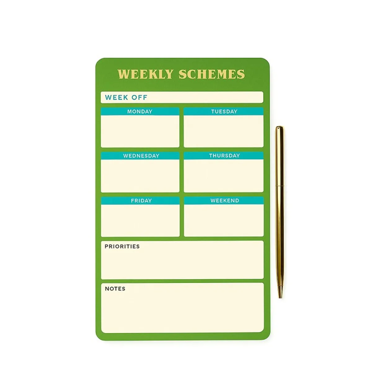 NECTAR - Planner semanal Bird con lápiz / 60 hojas 70gsm / 16x22cm