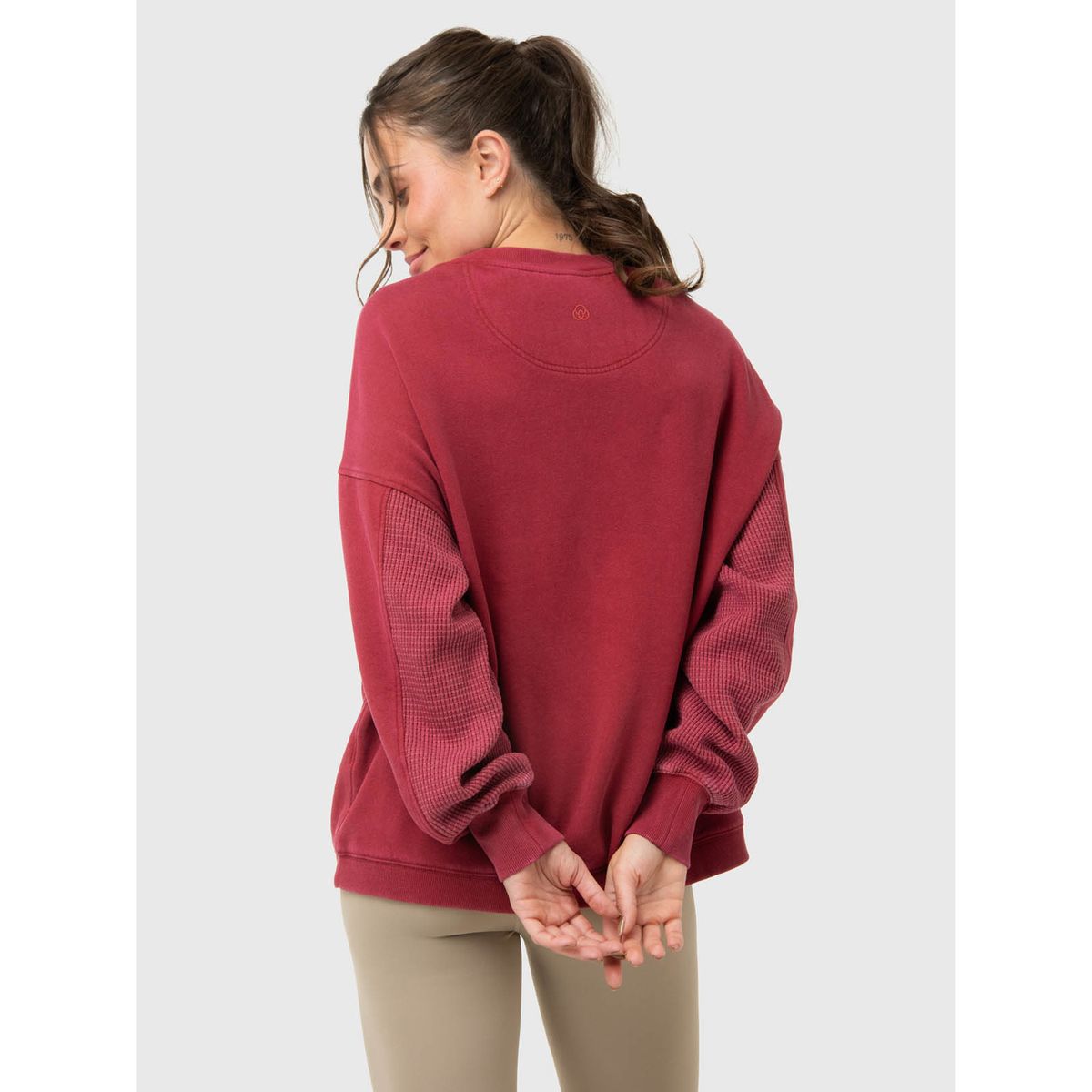 BSOUL - Polerón Mujer Oversize Crew II Burdeo BSOUL