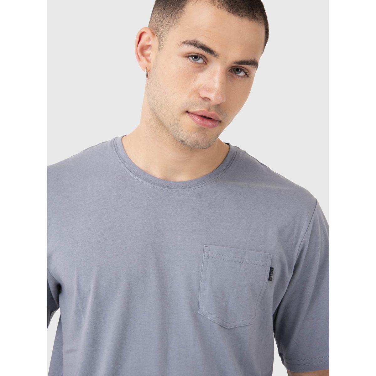 BSOUL - Polera Hombre Pocket T-Shirt Gris BSOUL
