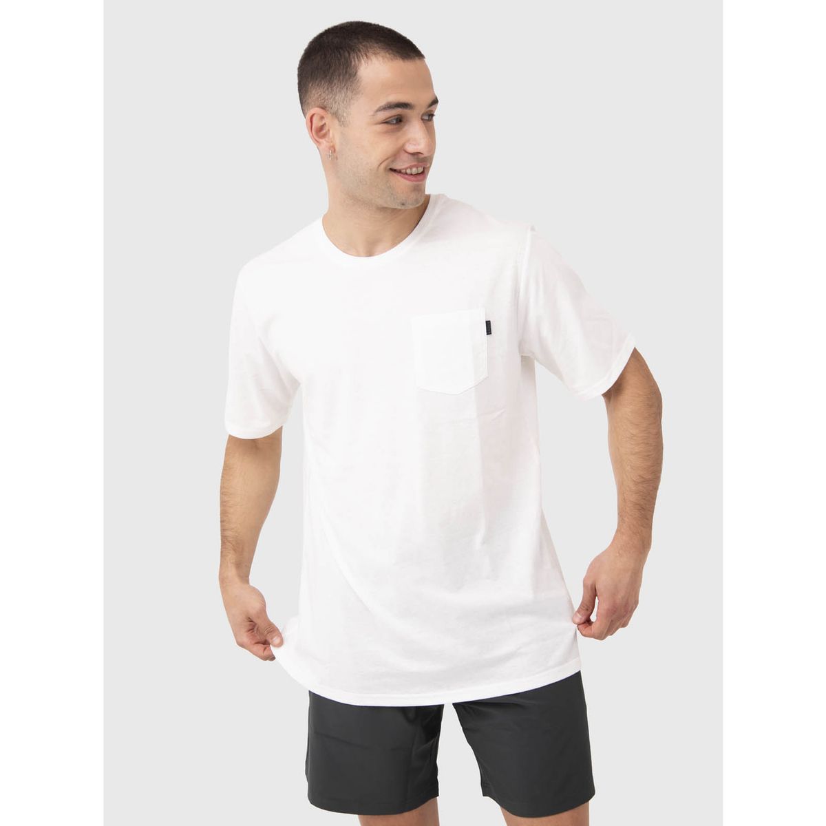 BSOUL - Polera Hombre Pocket T-Shirt Blanca BSOUL