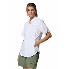 COLUMBIA - Blusa Manga Corta Mujer Tamiami II Blanco
