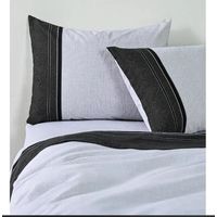 Juego de Sabanas 1.5 Plaza AF 144 Hilos Zircon Negro