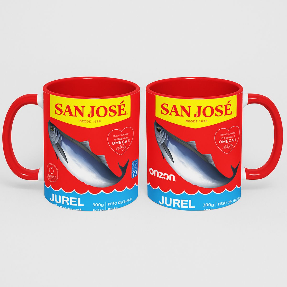 SM - Taza Tazón Jurel San José Tazón Divertido Humor Chileno