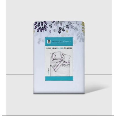 Imagen 2 del producto Juego de Sabanas 1.5 Plaza AF 144 Hilos Adel Gris