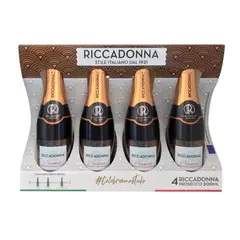 RICCADONNA - Espumante 4x Proseco 200cc