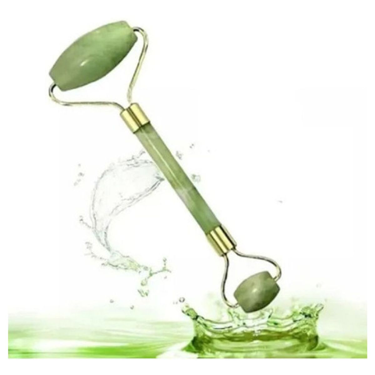 GENERICO - Rodillo Facial de Jade Doble y Piedra Gua Sha