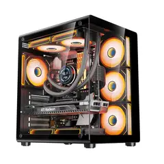 KRONOS - Gabinete Gamer Glazex ATX Vidrio Templado 3Fan ARG