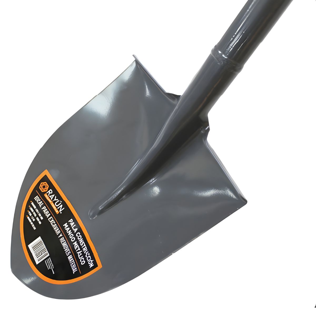 RAYUN - Pala de Construcción Punta Huevo Rayun Mango Metalico