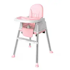 GENERICO - Silla De Comer Para Bebés Portátil Con Ruedas Ajustable