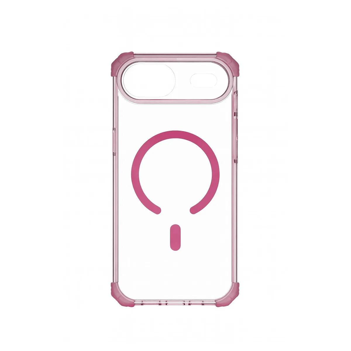JOIGO - Carcasa Antishock Clear Para iPhone 17 Air Magsafe Rosado