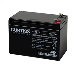 GENERICO - Batería Curtiss CT1270 12V 7A AGM ciclo profundo