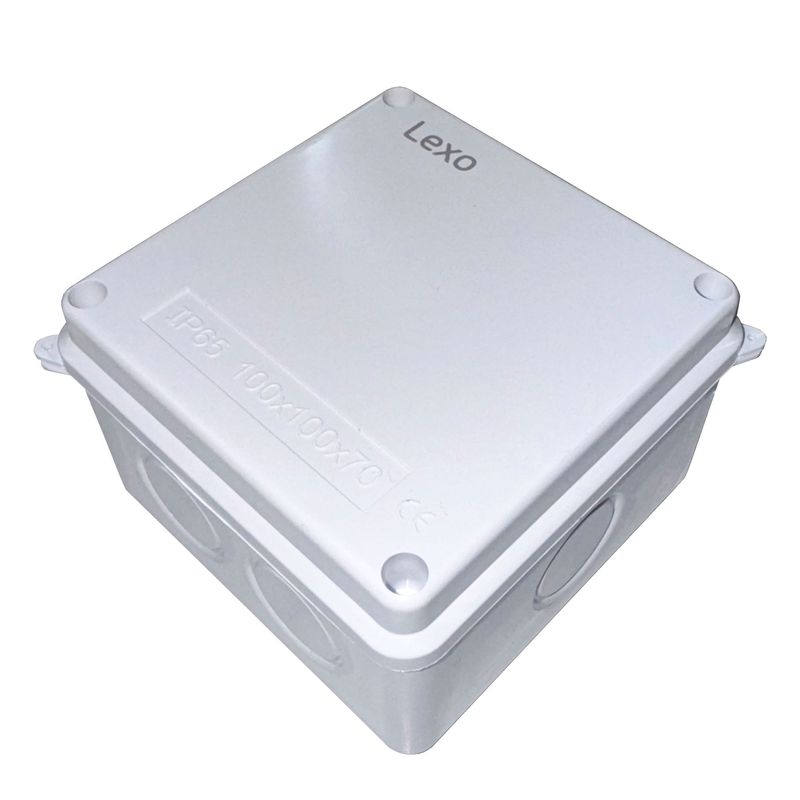 LEXO - Caja Estanca Lisa Sin Conos 100x100x70 Certificada pack 5