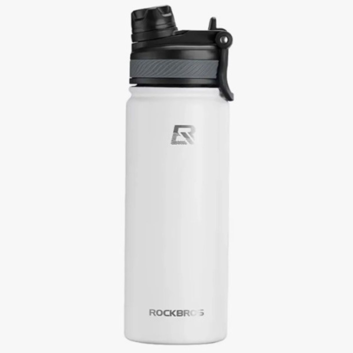 ROCKBROS - Botella Agua Deportiva Acero Inoxidable 1000 ML Blanca