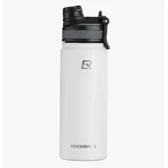 ROCKBROS - Botella Agua Deportiva Acero Inoxidable 1000 ML Blanca