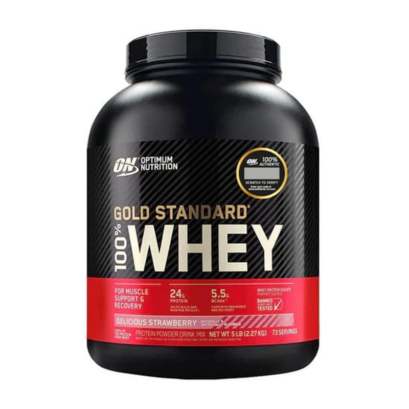 OPTIMUN NUTRITION - ON Whey Gold Standard 100% Whey 5lb Frutilla