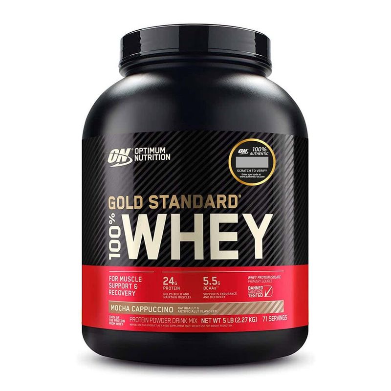 OPTIMUN NUTRITION - ON Whey Gold Standard 100% Whey 5lb Mocha Capuccino