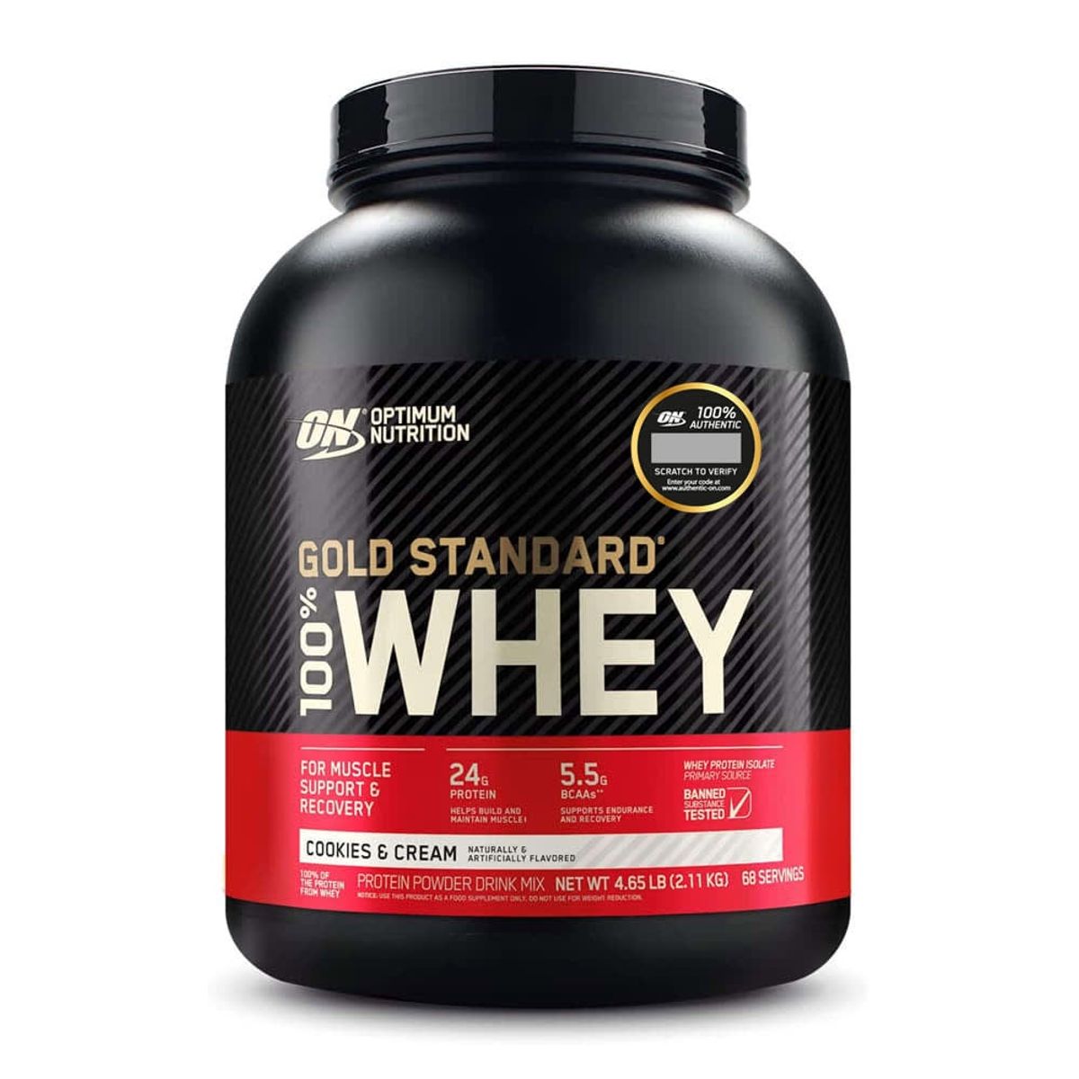 OPTIMUN NUTRITION - Proteina ON Whey Gold Standard 100% Whey 5lb Cookies