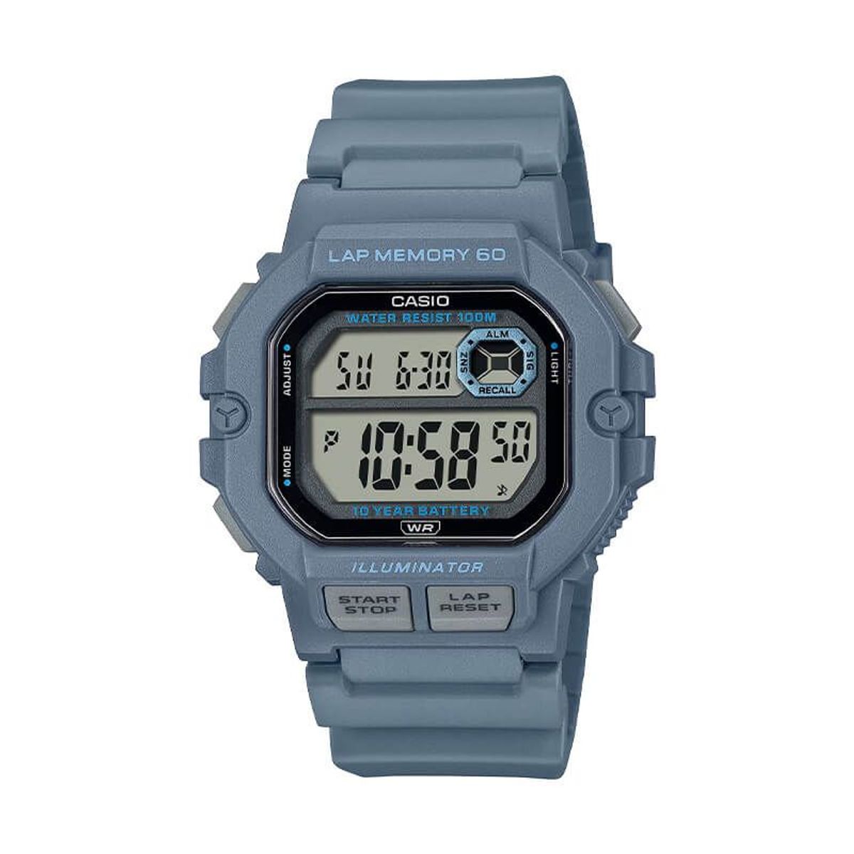 CASIO - Reloj Casio Vintage WS-1400H-2AV Lap Memory 60